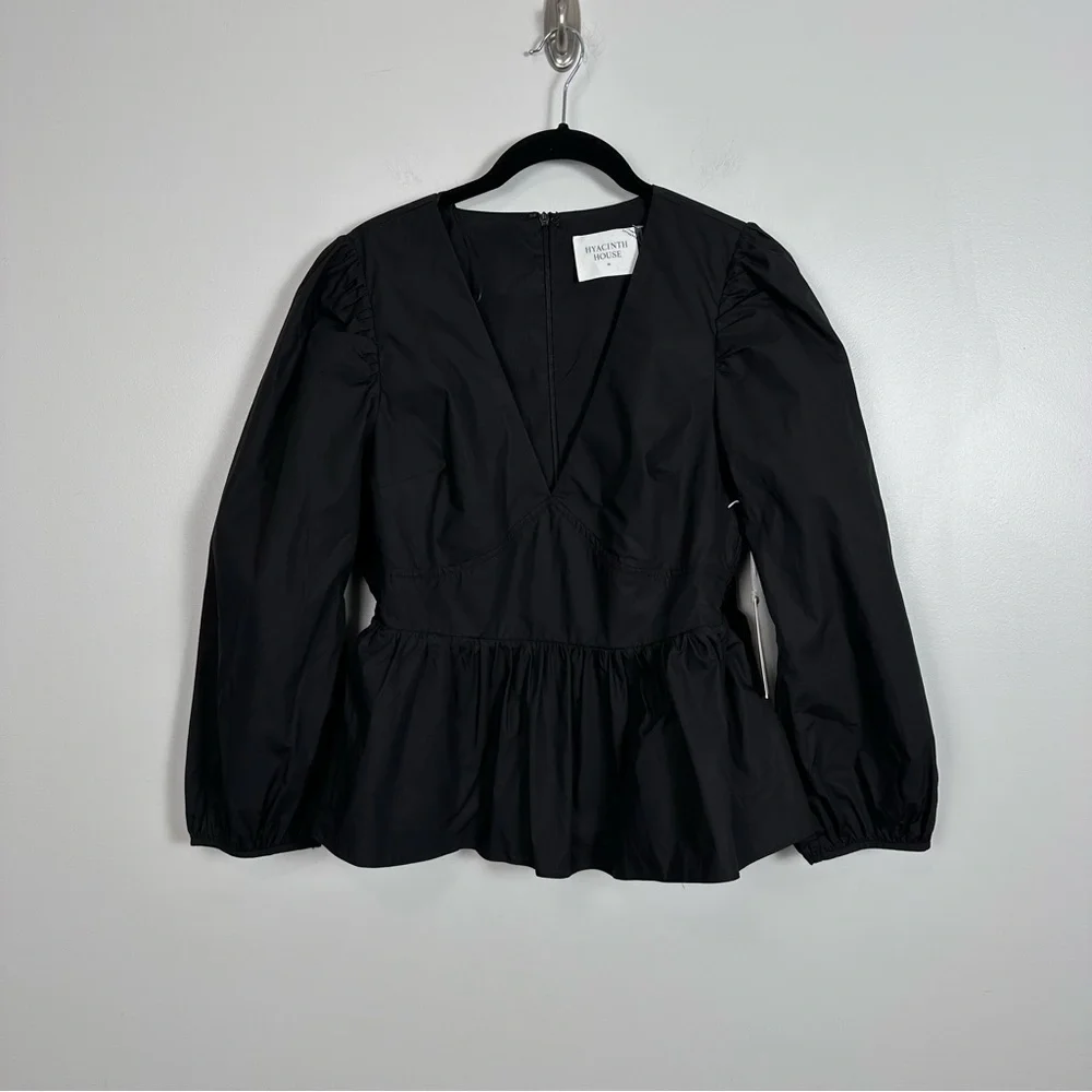 HYACINTH HOUSE Black Puff Sleeve Elaina Blouse - Picture 7 of 11